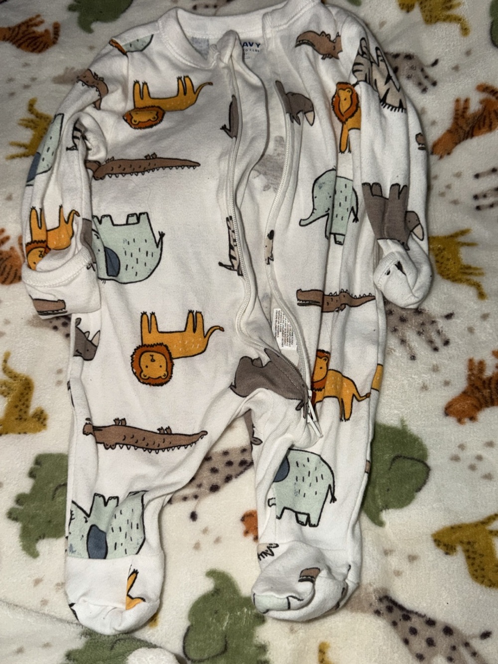 Old Navy Safari Animal Sleeper Newborn